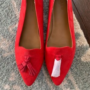 J Crew Factory Red Shoes 8.5
